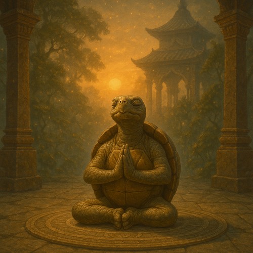 energieke schildpad routine